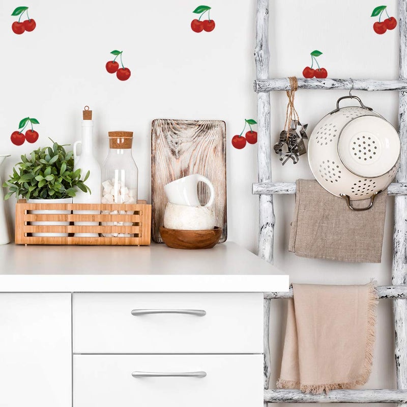 Tempaper Cherry Peel and Stick Wall Decals, red - Image 4